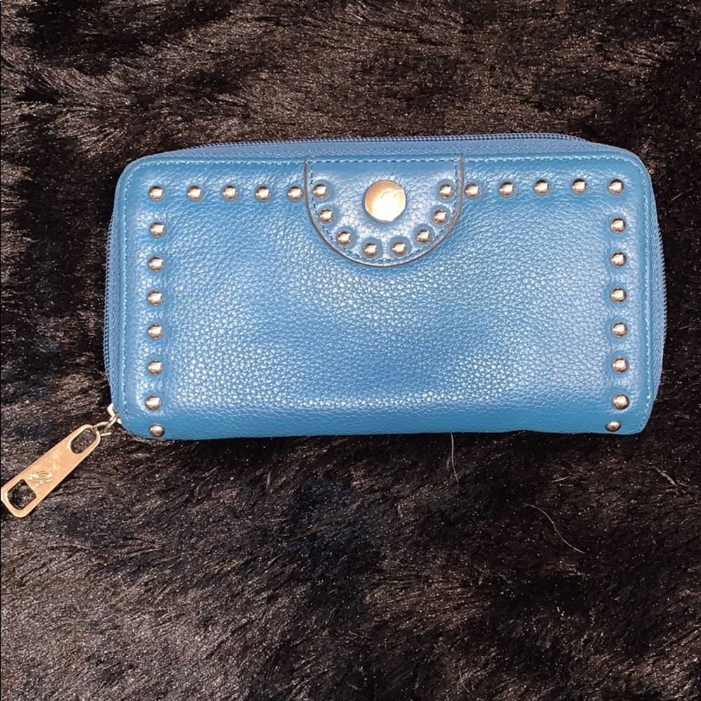 Teal Leather Wallet